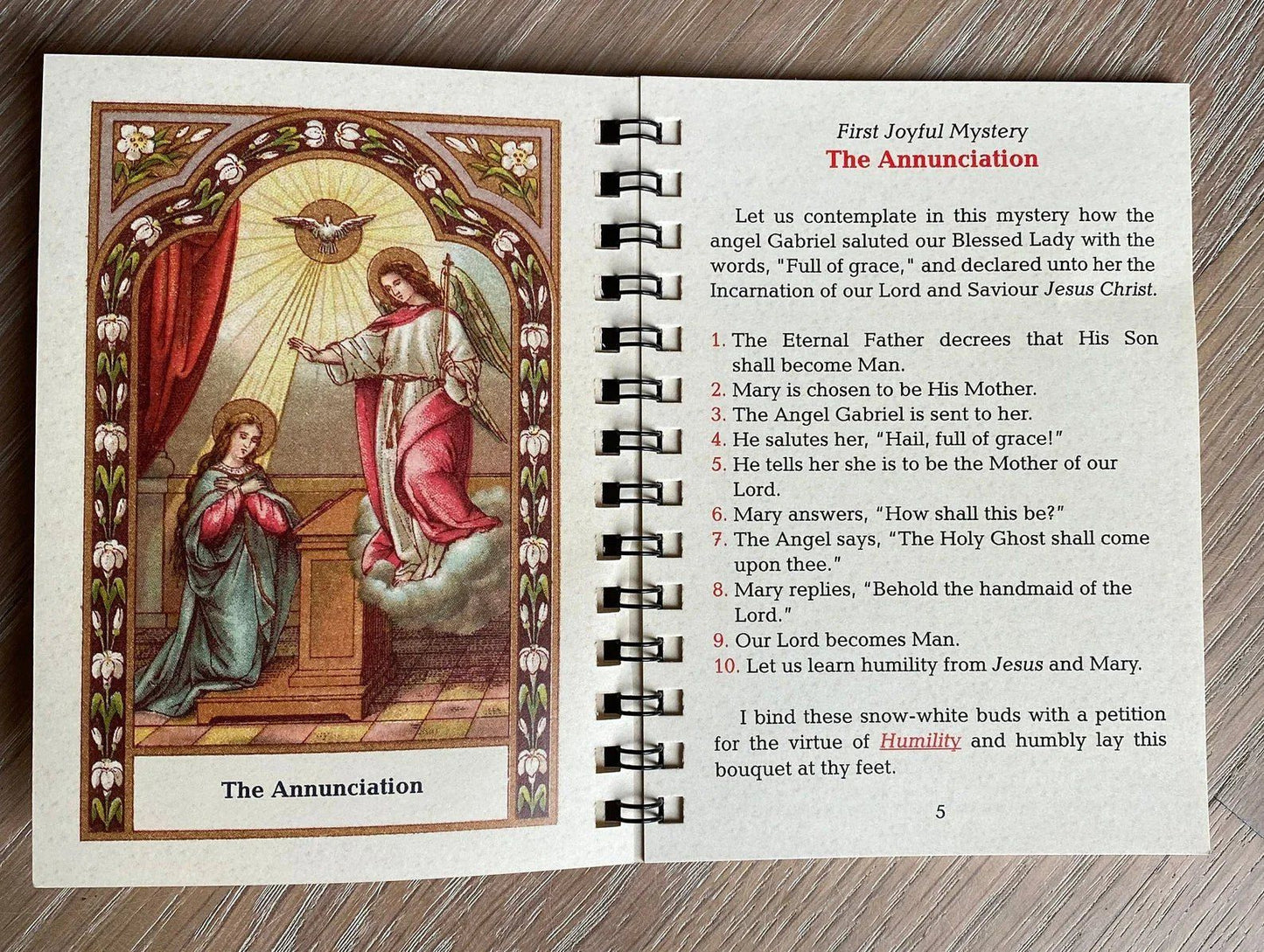 🙏POCKET-SIZE Rosary Meditation Book