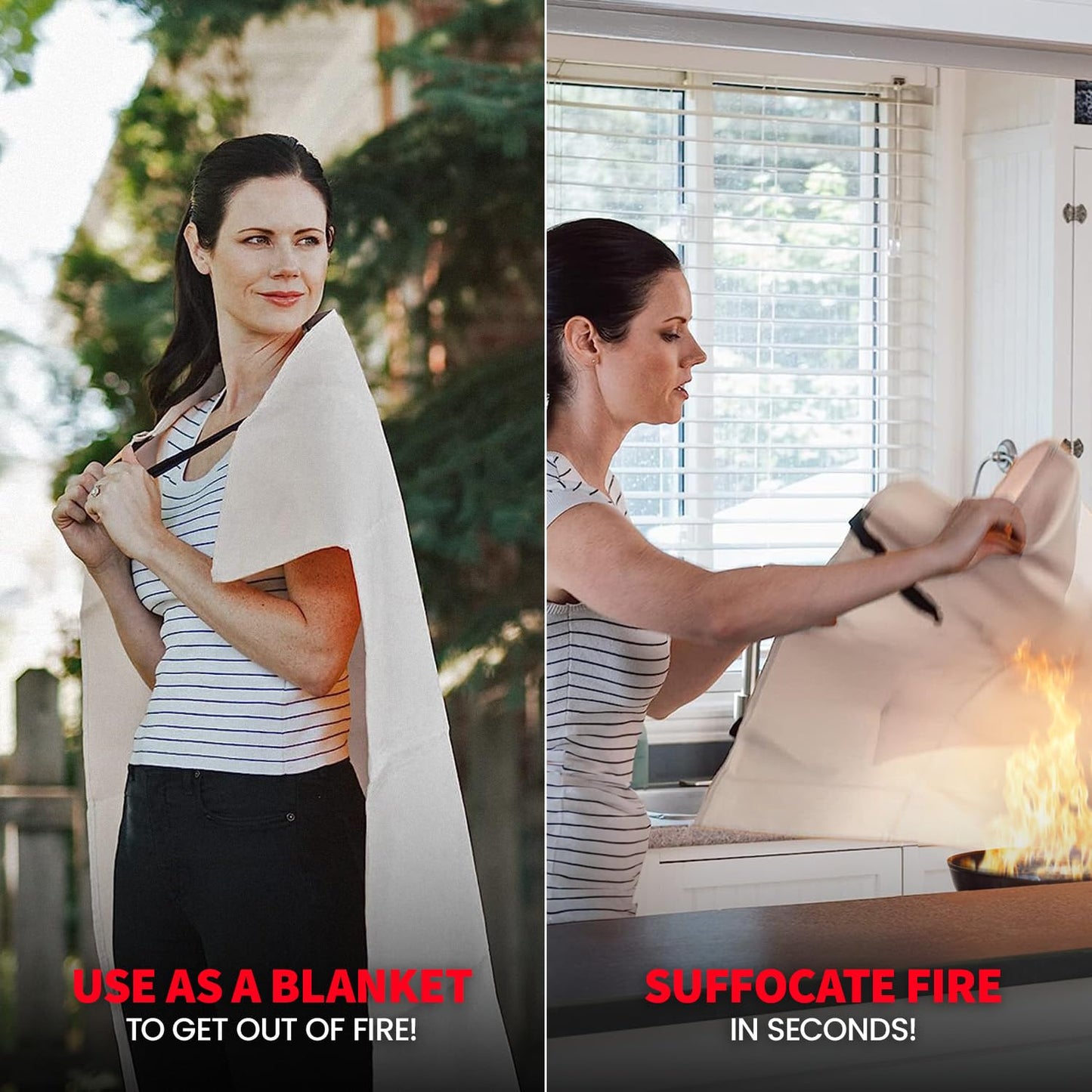 Emergency Fiberglass Fire Suppression Blanket for Kitchen