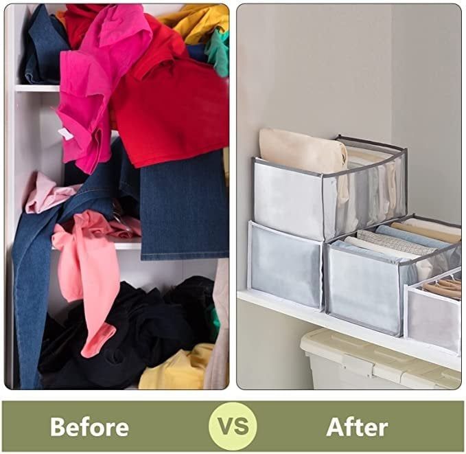 🔥Last Day 50% OFF🔥Wardrobe Clothes Organizer Set-2 PCS