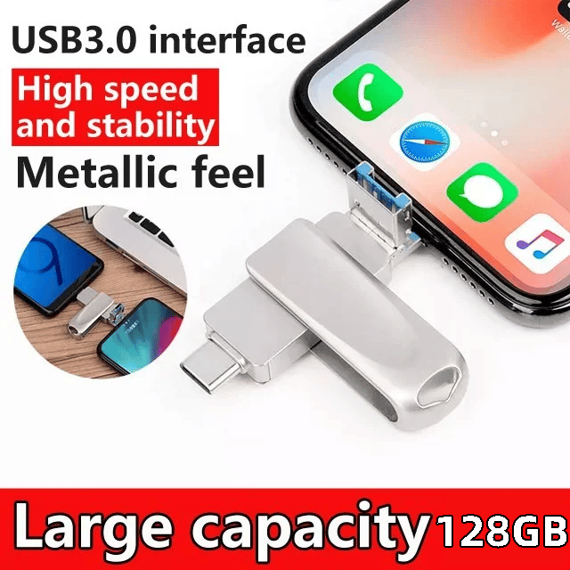 Multifunctional Large-capacity four-in-one mobile phone expansion flash drive
