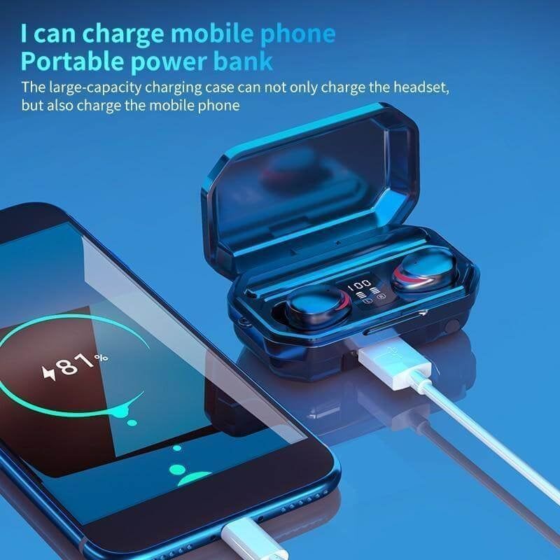 🔥HOT SALE 49%🔥 TWS Bluetooth 5.1 Earphones Waterproof Charging Box