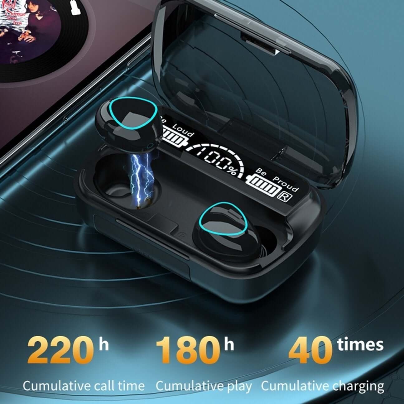 🔥HOT SALE 49%🔥 TWS Bluetooth 5.1 Earphones Waterproof Charging Box