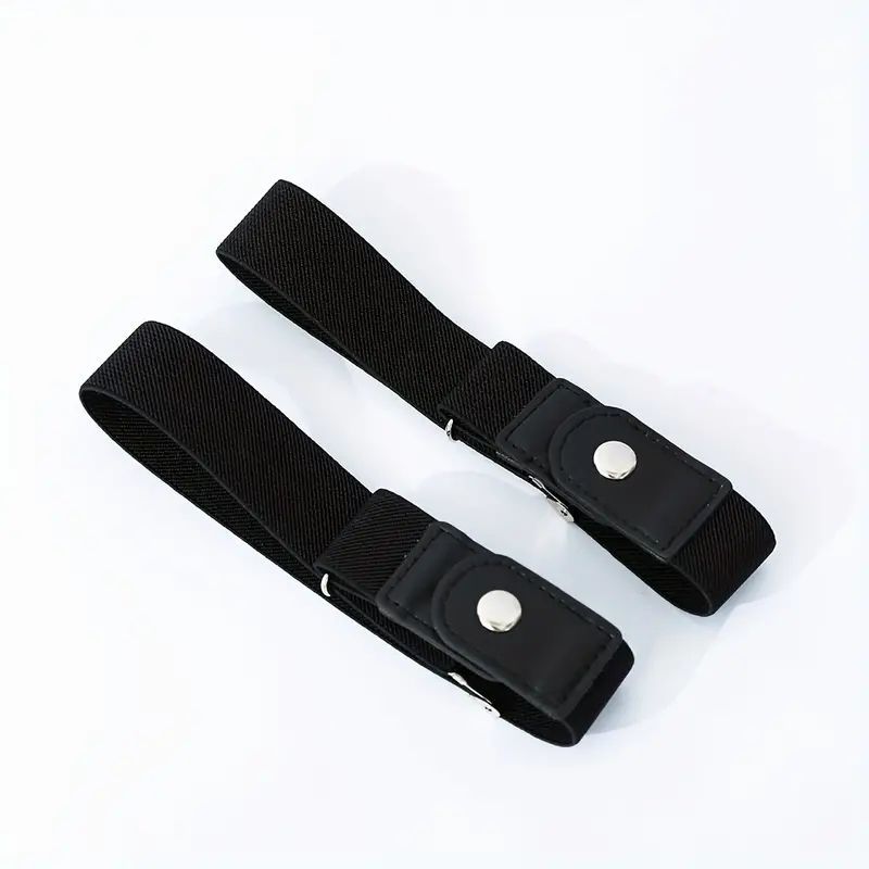 2pcs No Buckle Elastic Belt