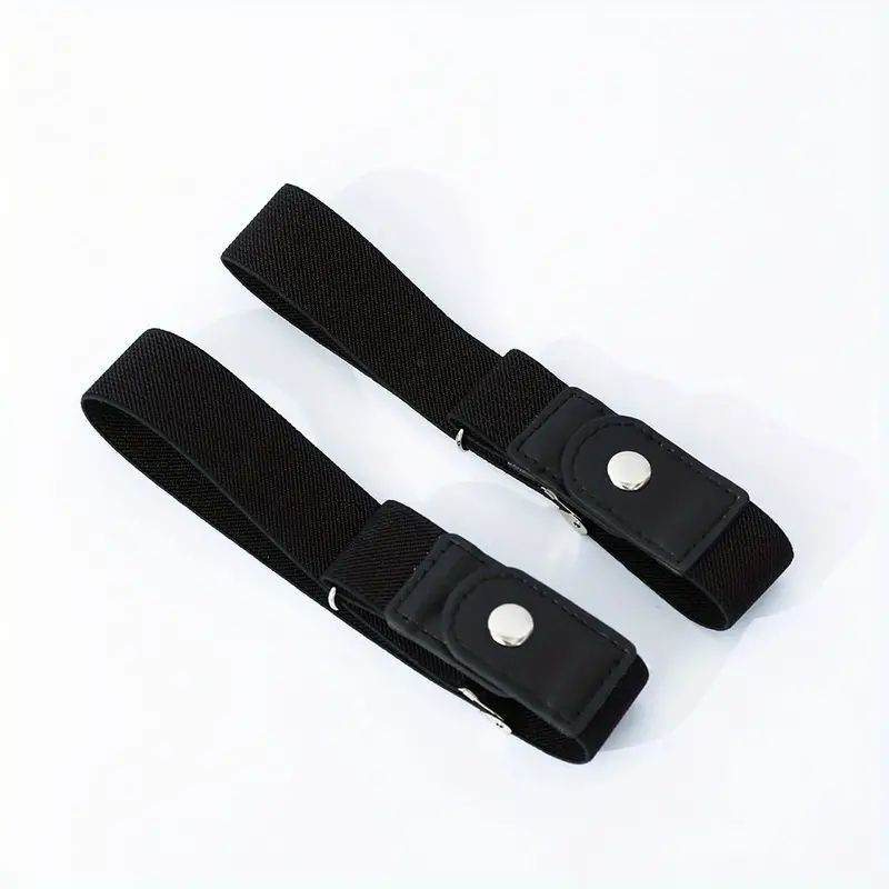 2pcs No Buckle Elastic Belt