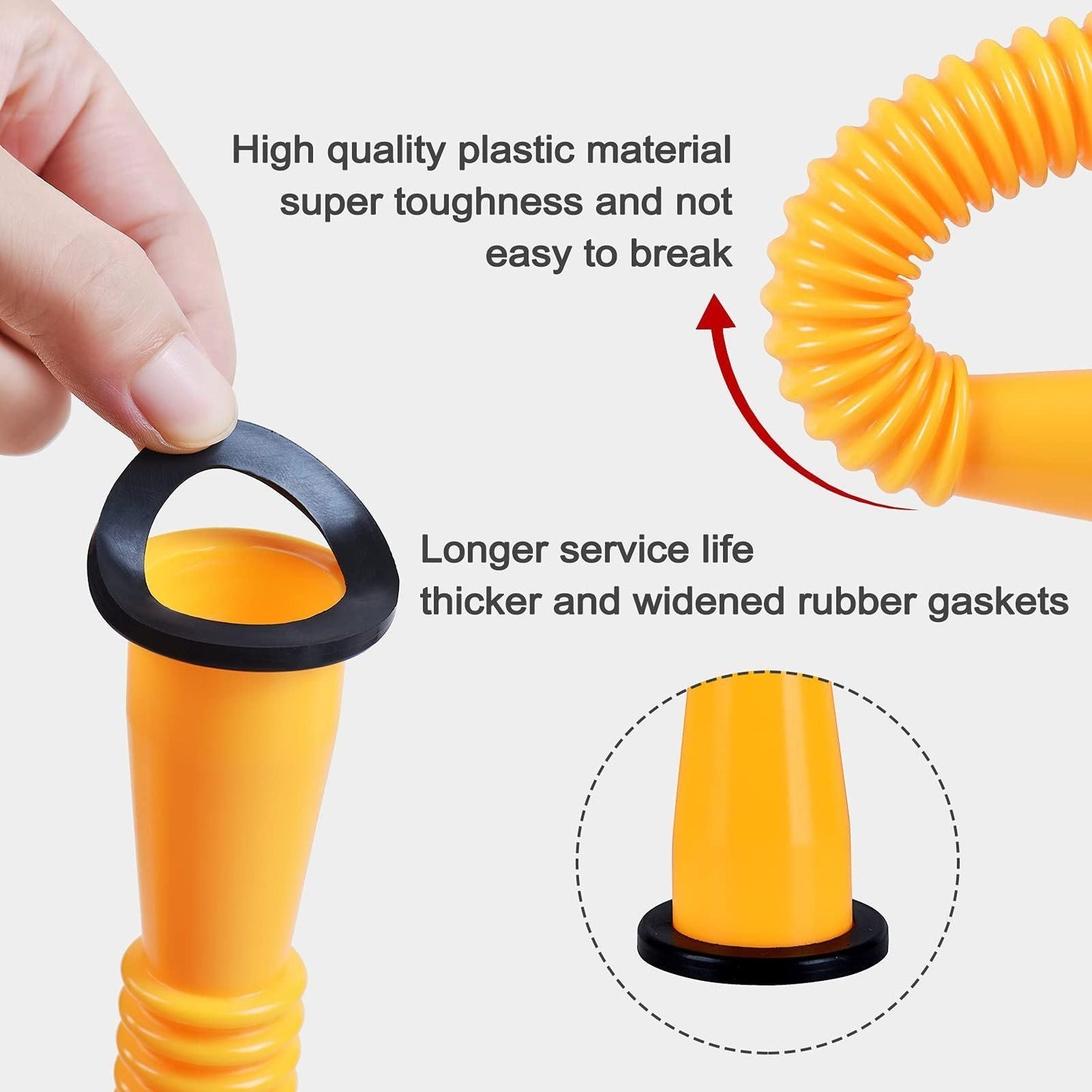 LAST DAY PROMOTION SAVE 49%🔥Upgraded Replacement Gas Can Spout with Flexible Nozzle, Fit for Most 1-10 Gal Can