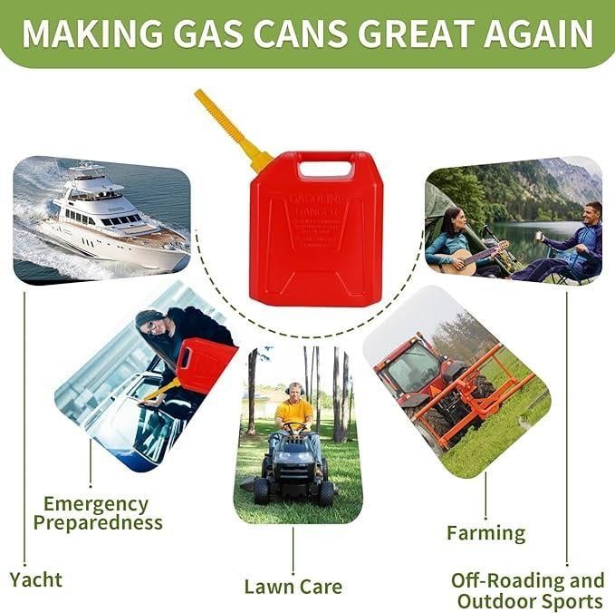 LAST DAY PROMOTION SAVE 49%🔥Upgraded Replacement Gas Can Spout with Flexible Nozzle, Fit for Most 1-10 Gal Can