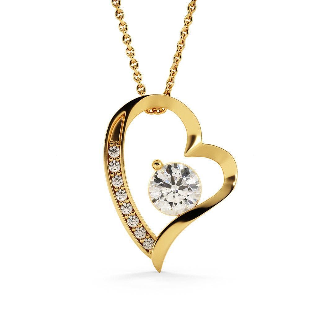 Gold Finish Necklace To My Wife