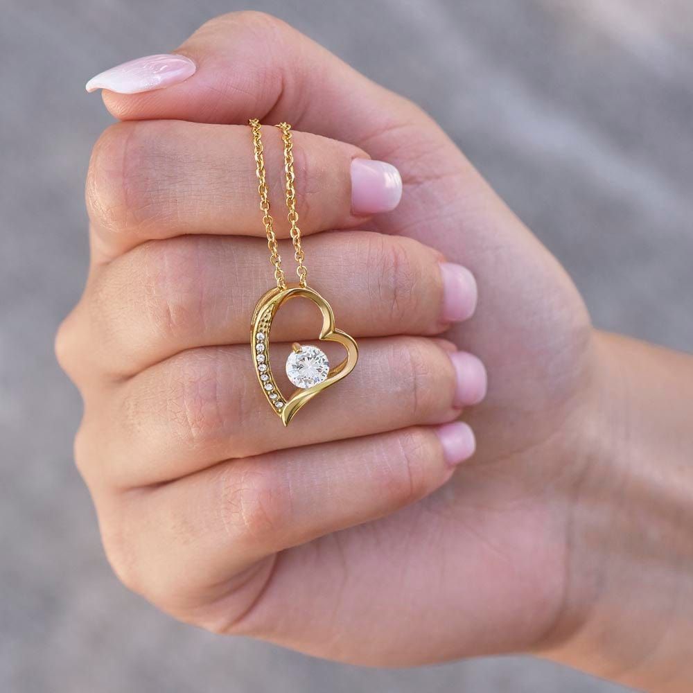Gold Finish Necklace To My Wife