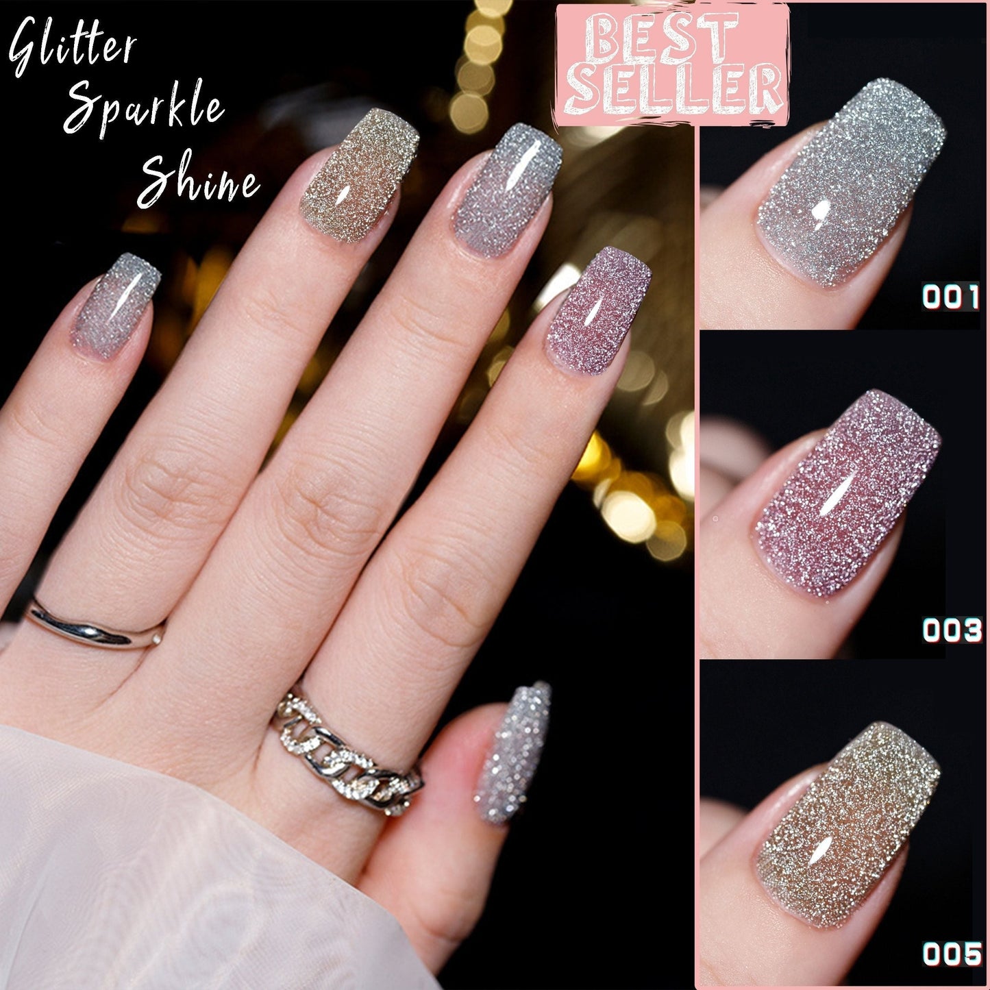 👍2025 New Arrival- 50% OFF💥High Density Glitter Nail Gel Polish