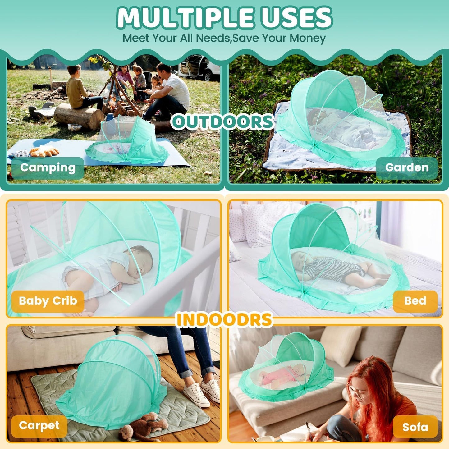 Folding Baby Mosquito Net | Limited Offer Upto 50% Off