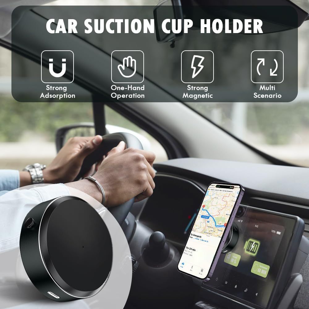 Magnetic Suction Cup Phone Holder