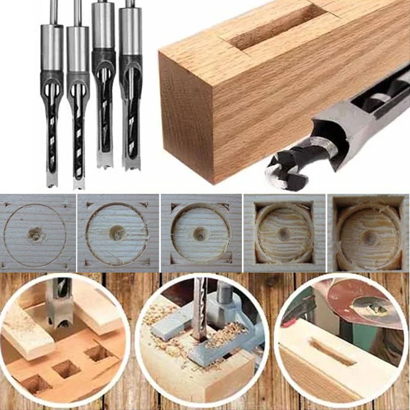 Woodworking Square Hole Drill Bits Kit