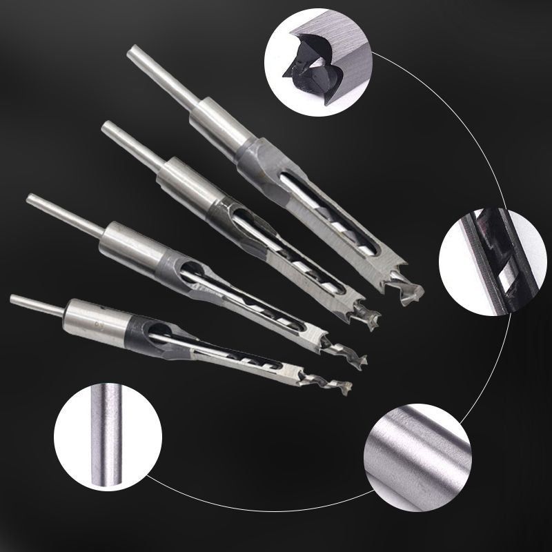 Woodworking Square Hole Drill Bits Kit