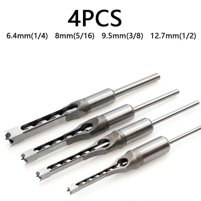 Woodworking Square Hole Drill Bits Kit