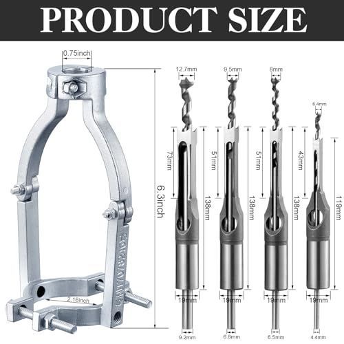 Woodworking Square Hole Drill Bits Kit