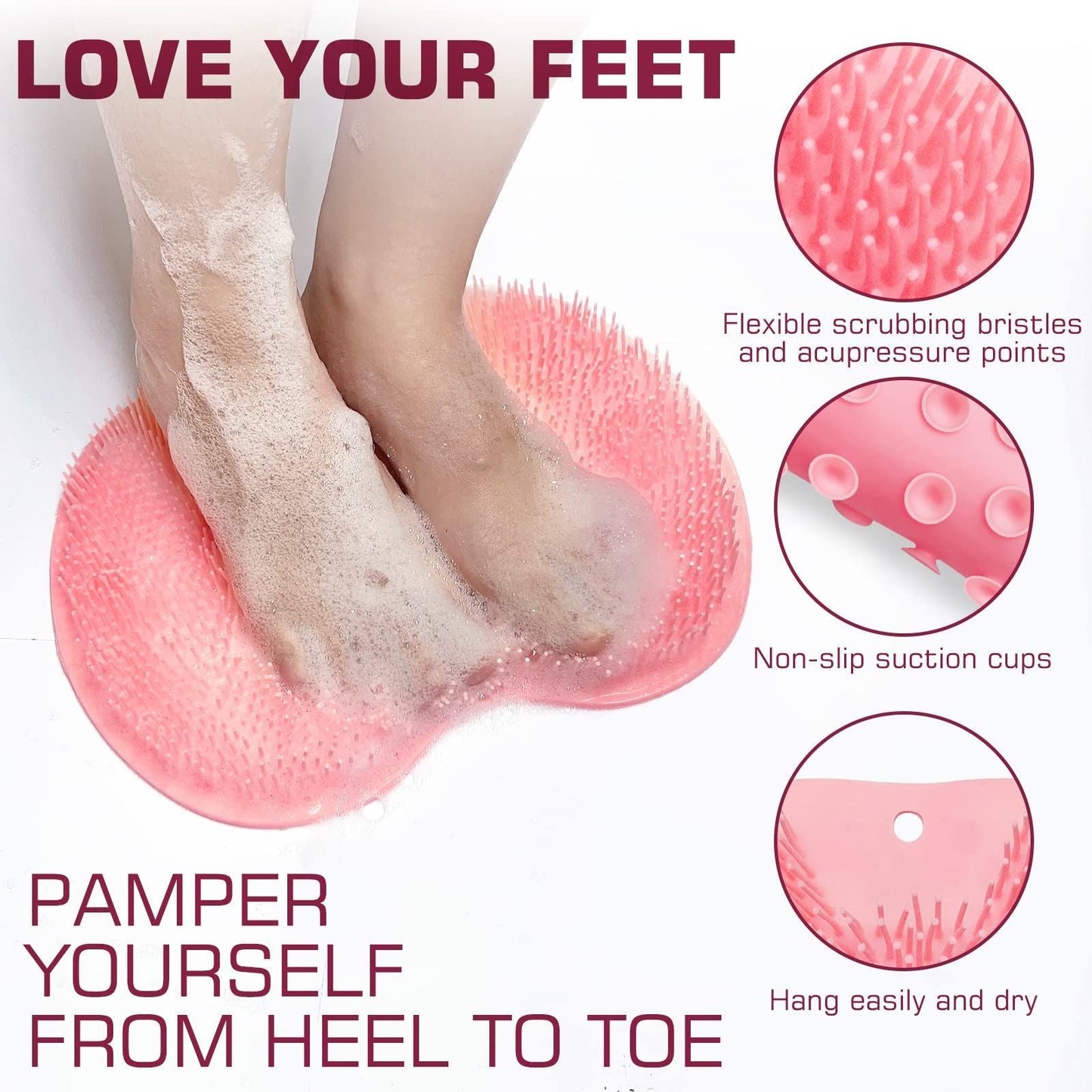 Suction Cup Shower Exfoliating Pad