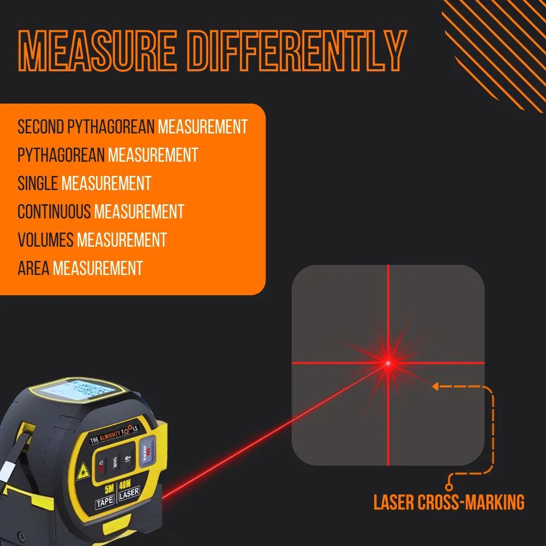 3-in-1 Laser Rangefinder Almighty Ruler