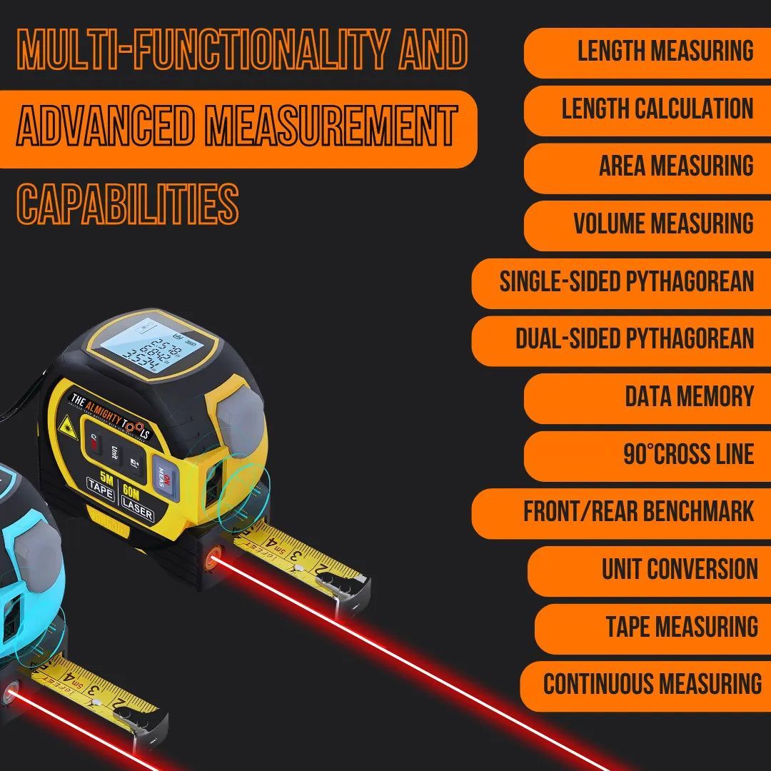 3-in-1 Laser Rangefinder Almighty Ruler