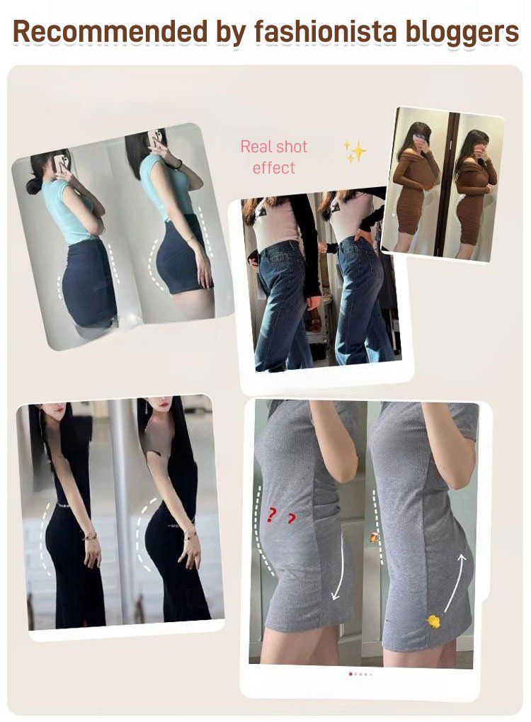 High Waisted Tummy Tuck Hip Lifting No Trace Antibactrial Panties