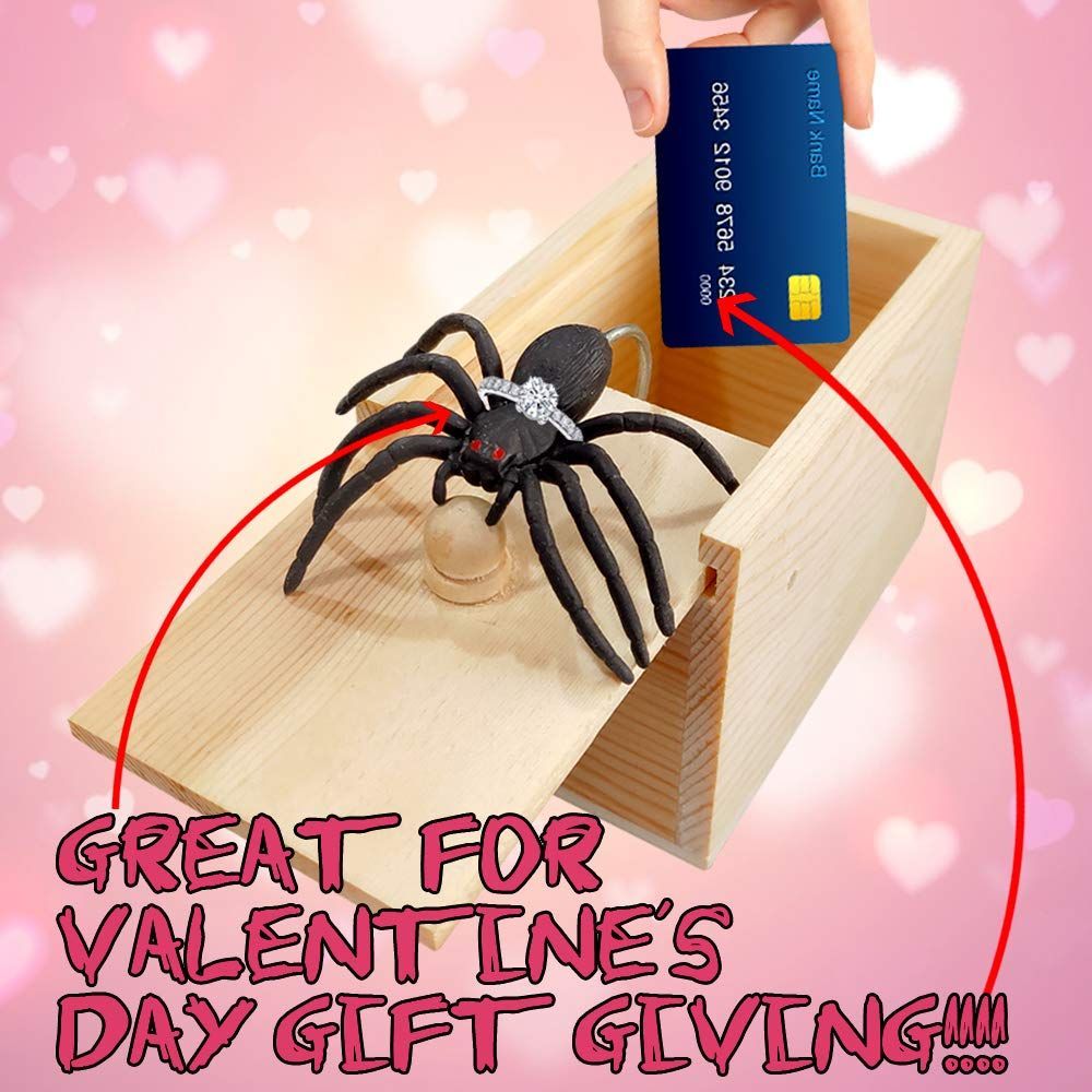 Rubber Spider Prank Surprise Box