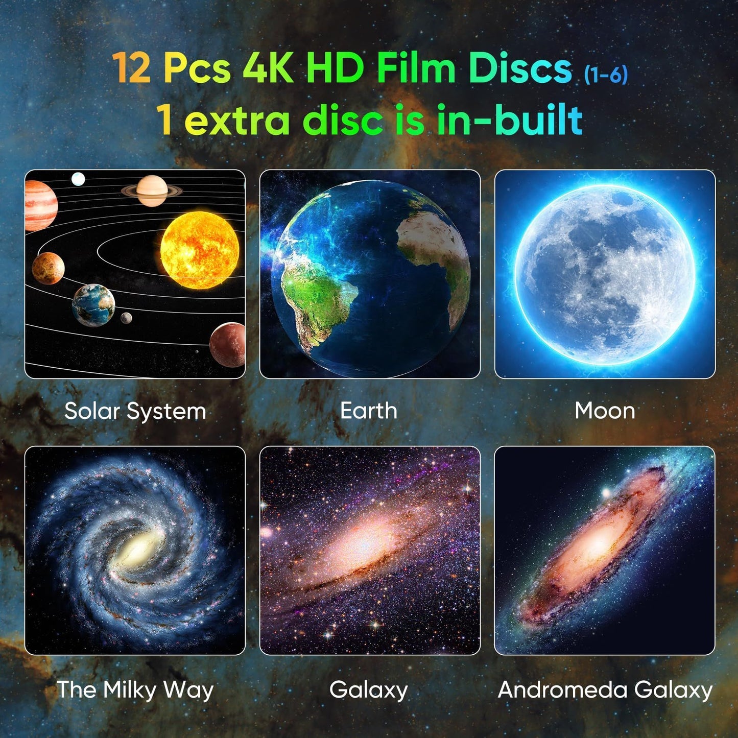 HD Image Star Galaxy Projector For Bedroom