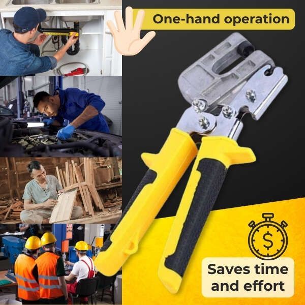 10 Inch High-Carbon Steel Handle Stud Crimper