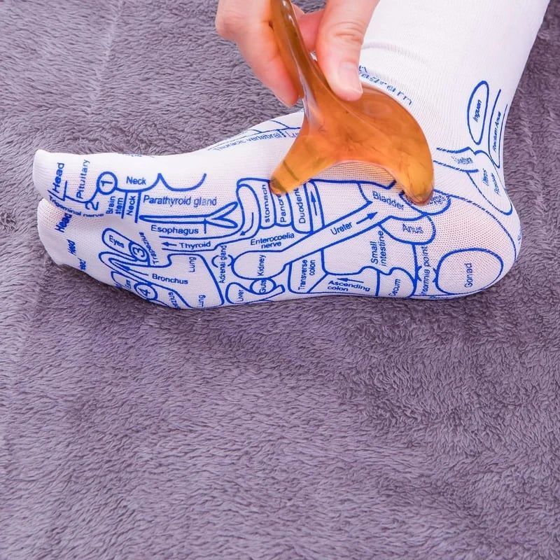 🔥Buy 1 Get 1 Free🔥Reflexology Chart Socks Set