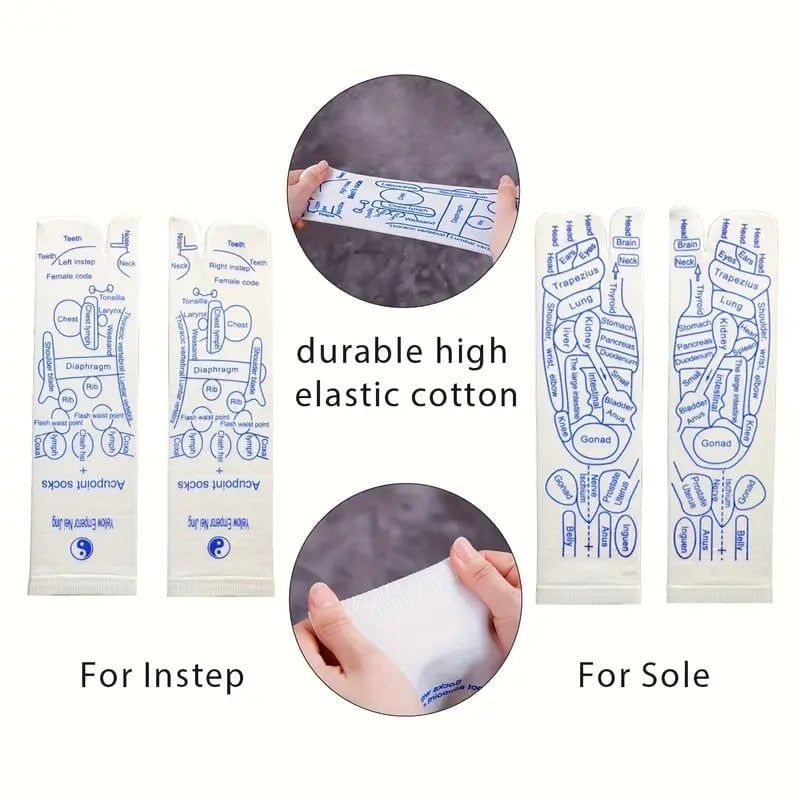 🔥Buy 1 Get 1 Free🔥Reflexology Chart Socks Set