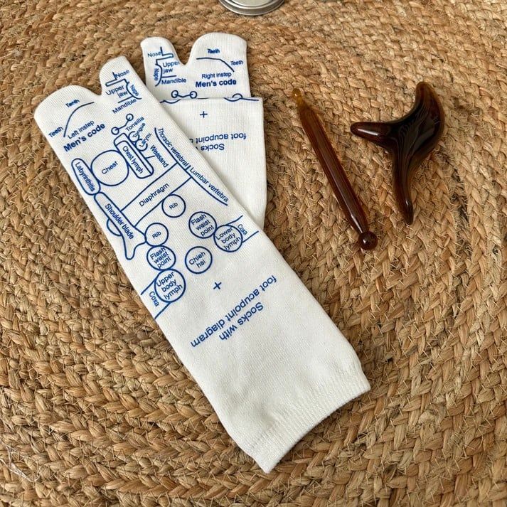 🔥Buy 1 Get 1 Free🔥Reflexology Chart Socks Set