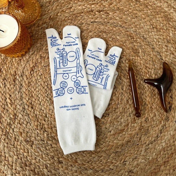 🔥Buy 1 Get 1 Free🔥Reflexology Chart Socks Set