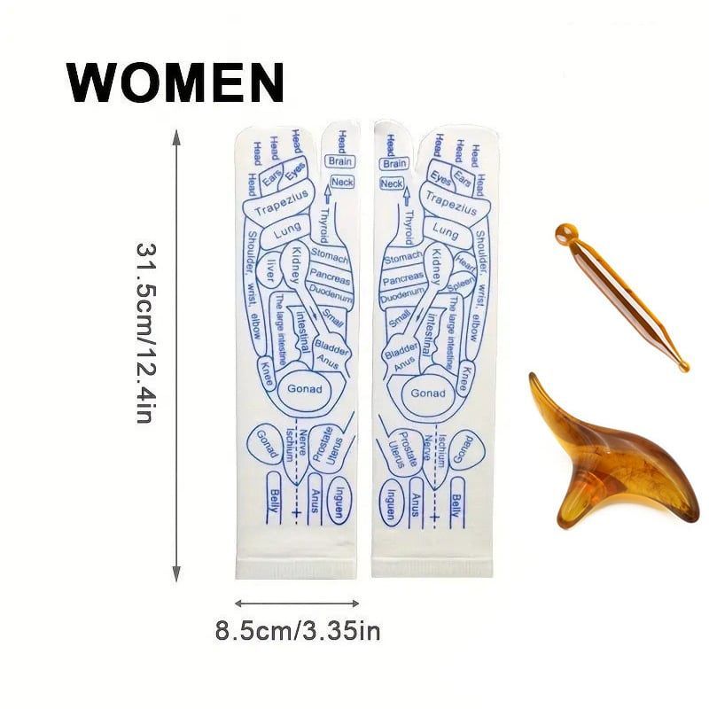 🔥Buy 1 Get 1 Free🔥Reflexology Chart Socks Set