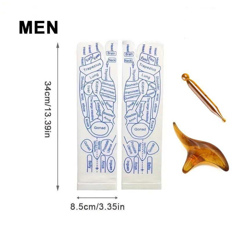 🔥Buy 1 Get 1 Free🔥Reflexology Chart Socks Set