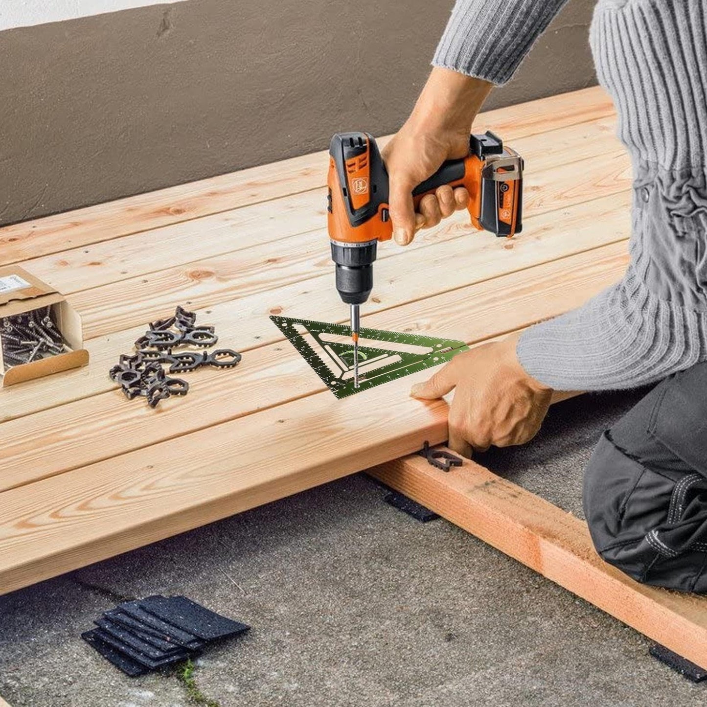 Precision Adjustable Carpentry Rafter Square
