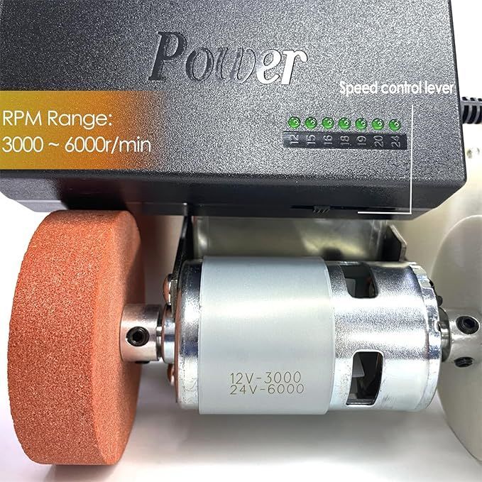 7 Speed Adjustable Table Top Grinder Polisher