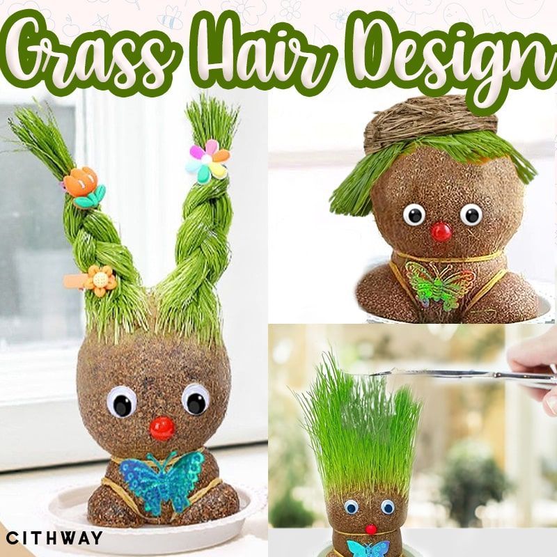 Grass & Flower Head Doll