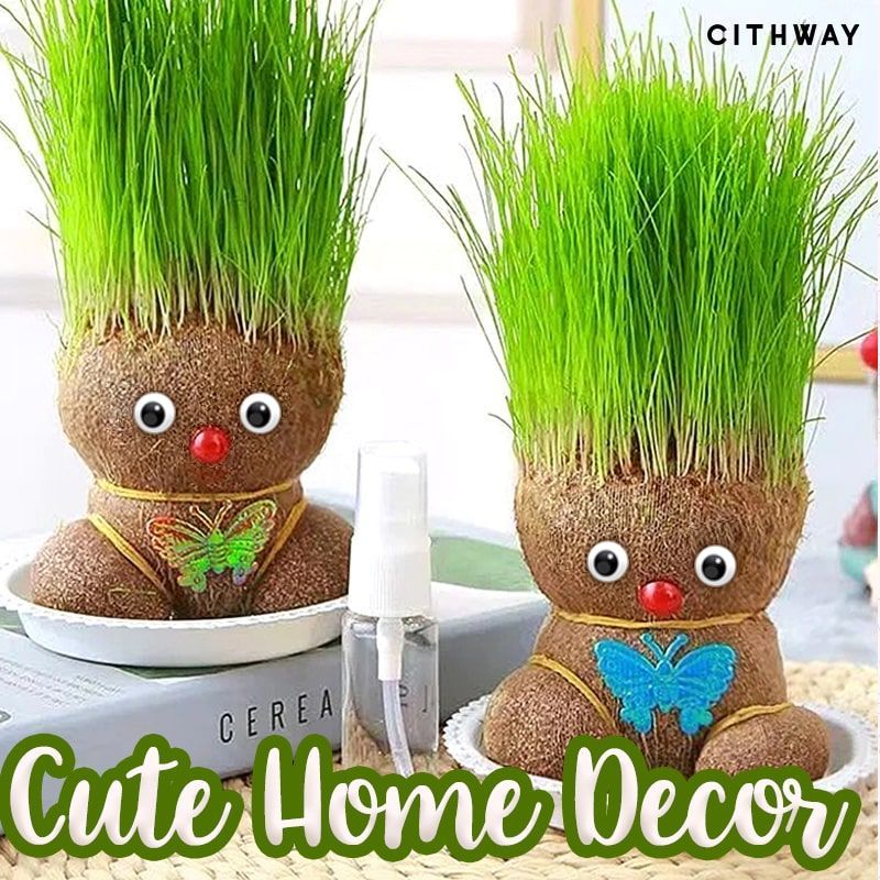 Grass & Flower Head Doll