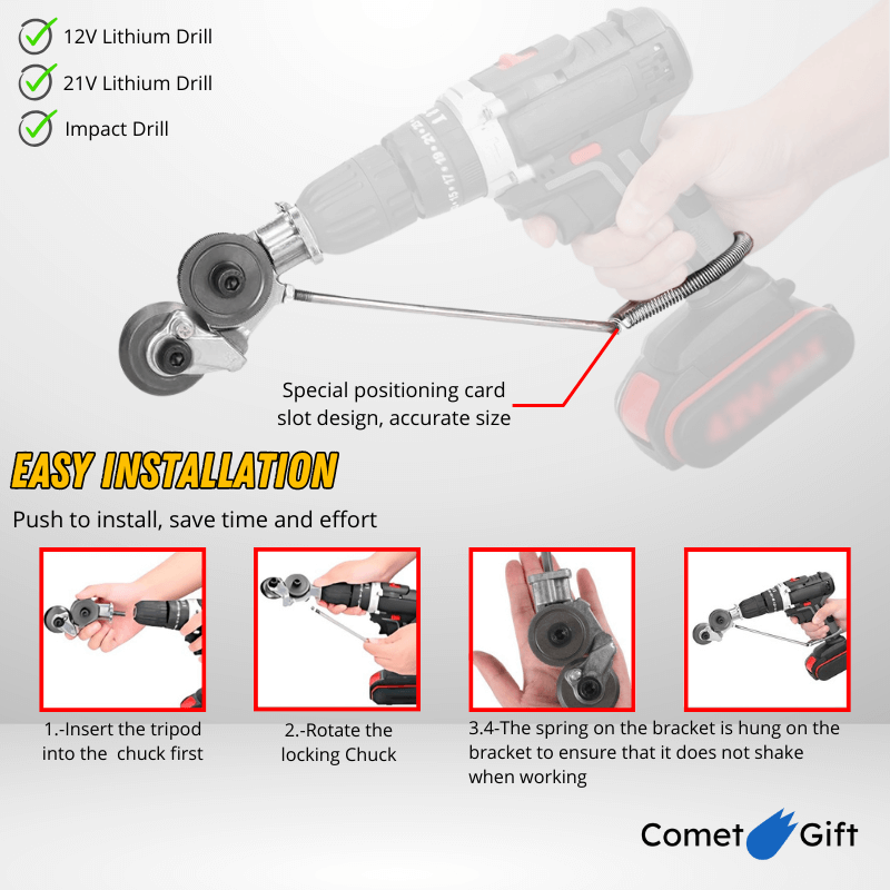 Metal Cutting Adapter for Drill