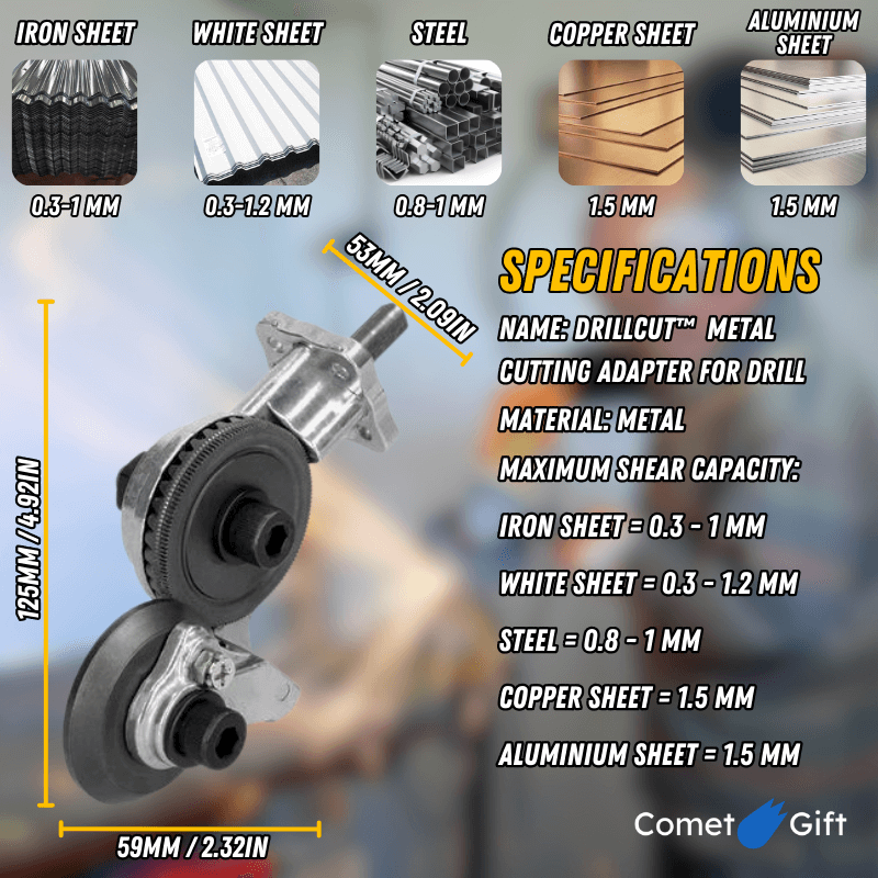Metal Cutting Adapter for Drill
