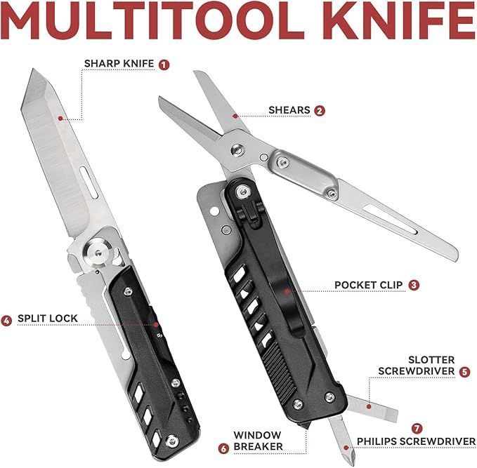 Multifunctional knife for outdoor survival