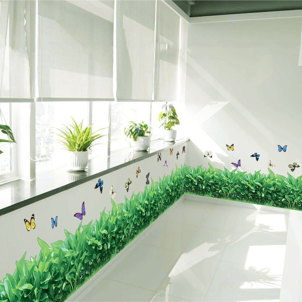 3d Green Grass Sticker
