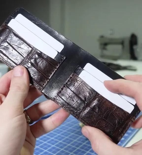 Handmade Genuine Alligator pattern mississippiensis Wallet