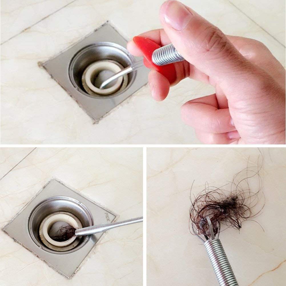 Hair Catching Drain Cleaner Wire ABS and Stainless Steel