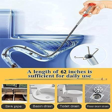 Hair Catching Drain Cleaner Wire ABS and Stainless Steel