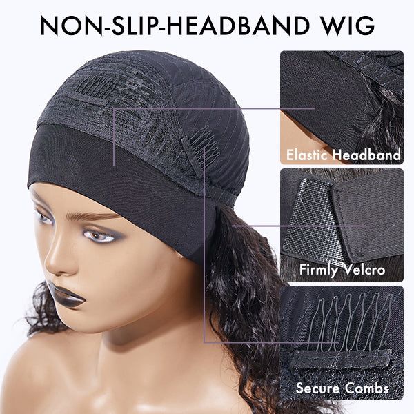 Natural Curly Beauty Headband Wig