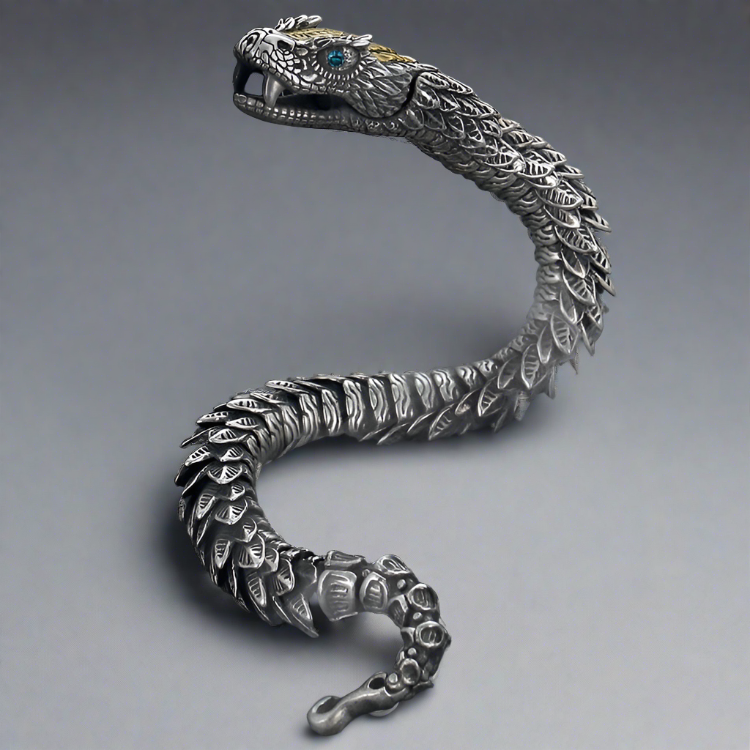 JÖRMUNGANDR - The World Serpent Bracelet | Handcrafted Viking Jewelry