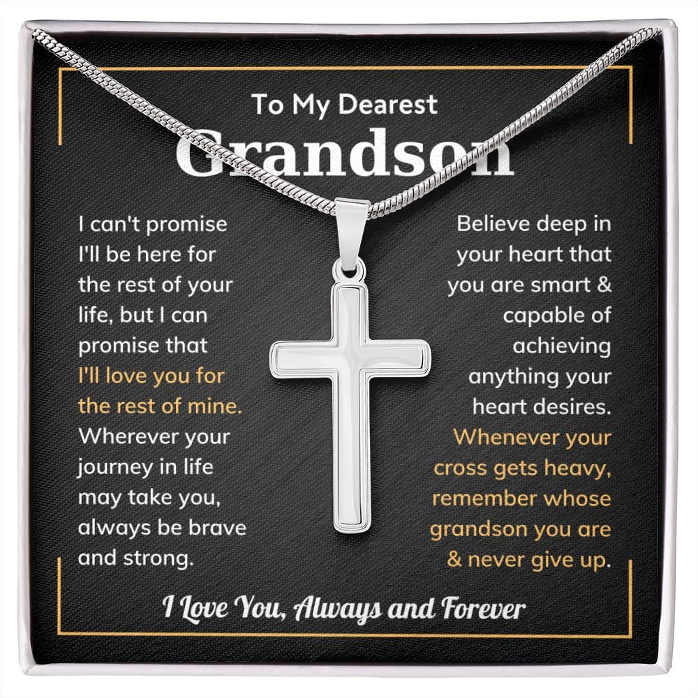 Cross Grandson Necklace From Grandma