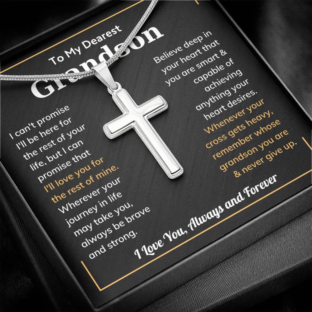 Cross Grandson Necklace From Grandma