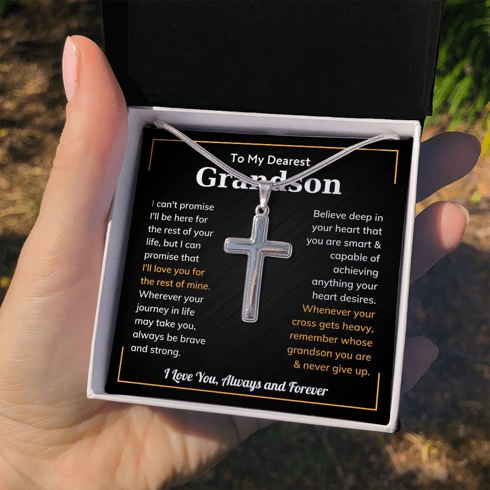Cross Grandson Necklace From Grandma