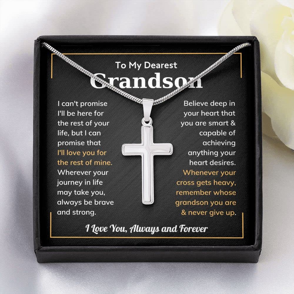 Cross Grandson Necklace From Grandma