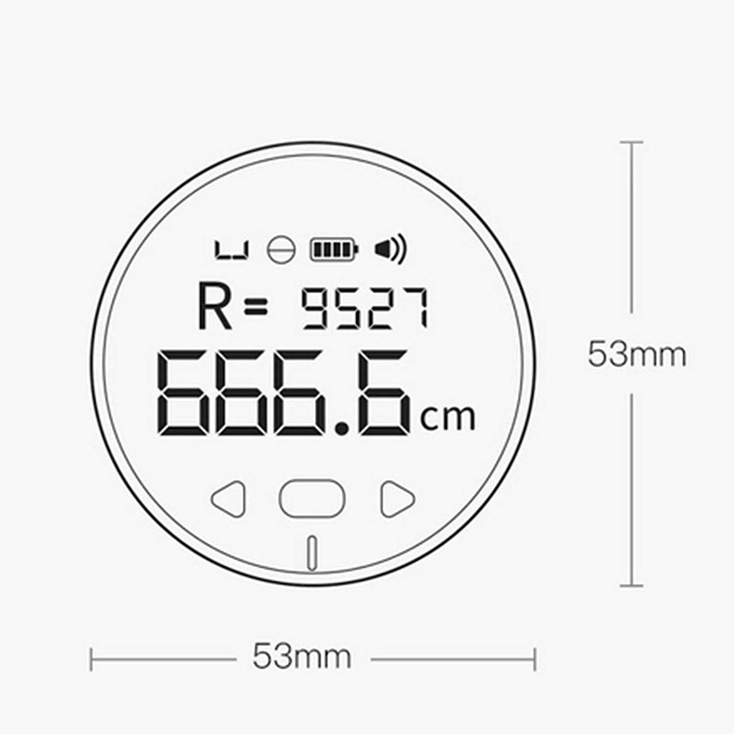 Electronic Tape Measure with LCD Display Digital Ruler